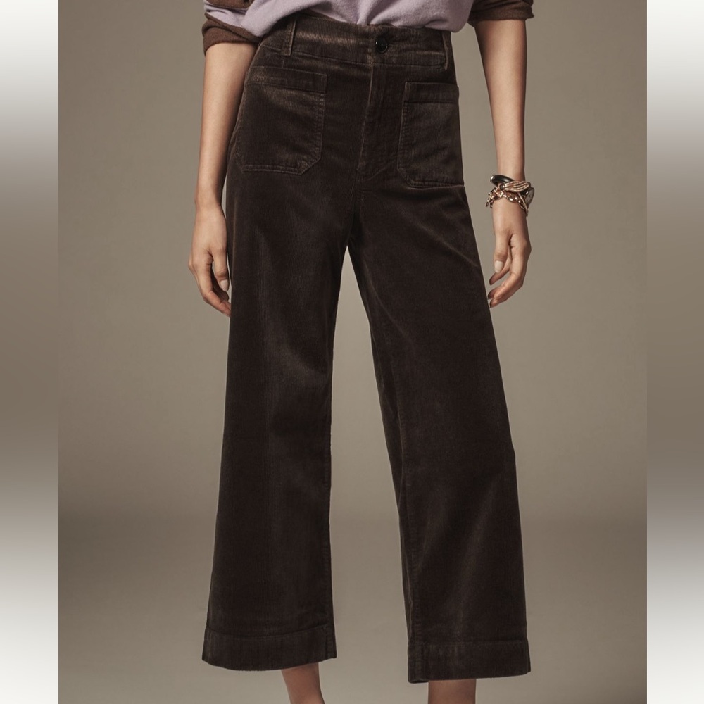 Anthropologie Maeve Colette Wide-Leg Corduroy Pants 30P
